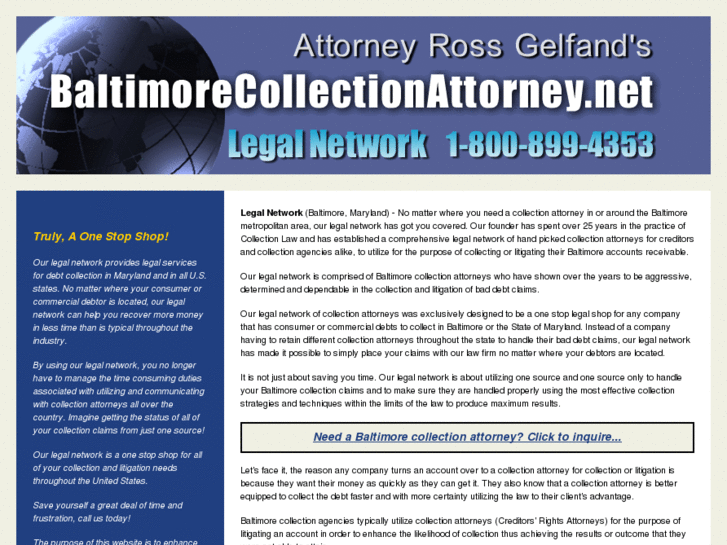 www.baltimorecollectionattorney.net