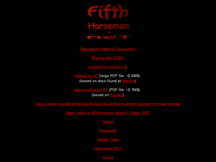 www.fifthhorseman.net