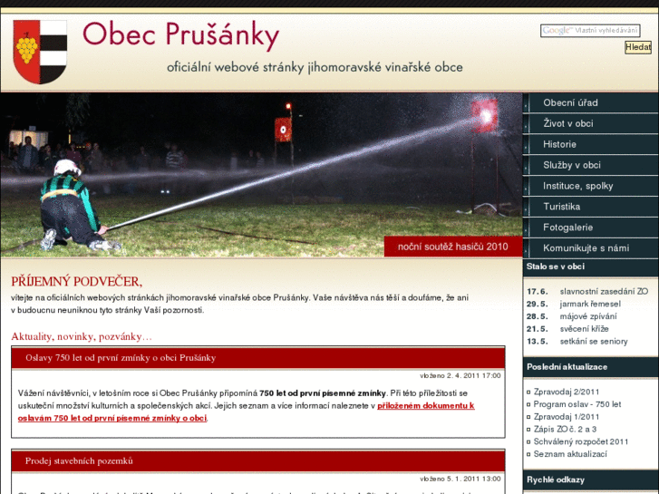 www.obecprusanky.cz