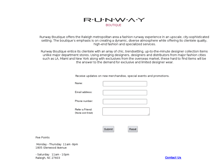 www.runway-nc.com