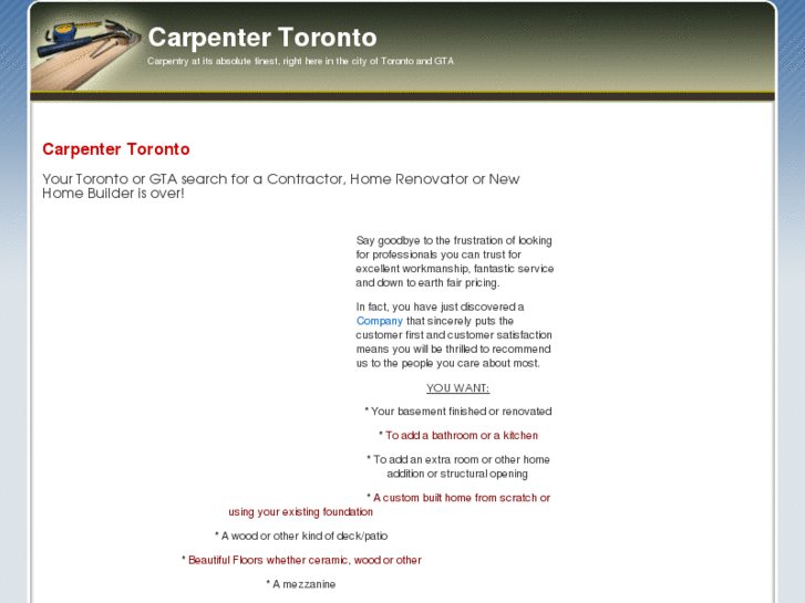 www.carpentertoronto.net