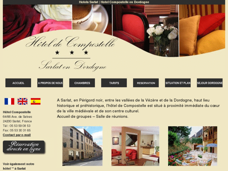 www.hotel-compostelle-sarlat.com