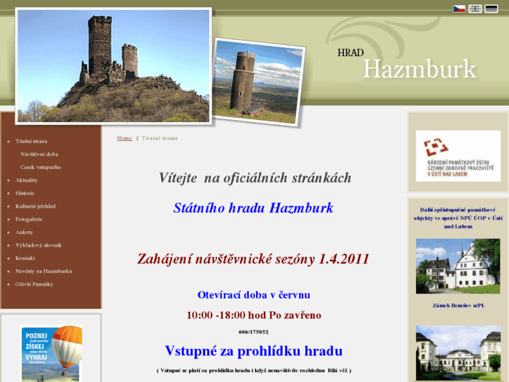 www.hrad-hazmburk.cz