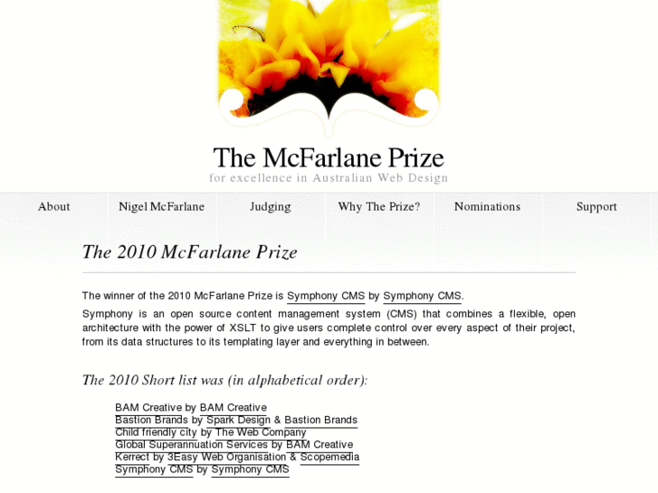 www.mcfarlaneprize.com