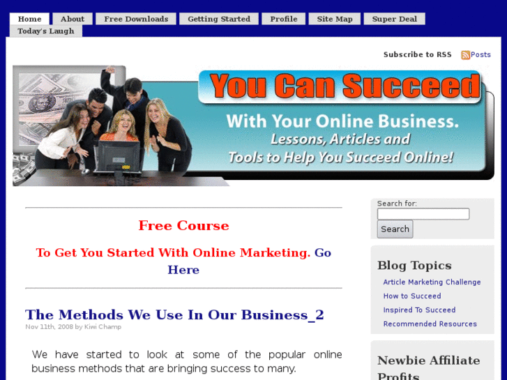 www.ofcourseyoucansucceedonline.com