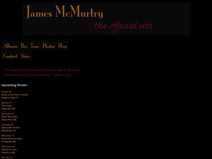 www.jamesmcmurtry.com