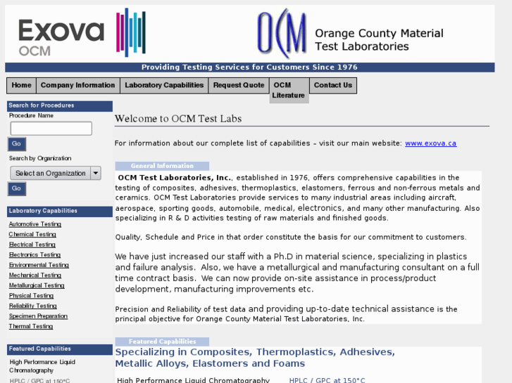 www.ocmtestlabs.com