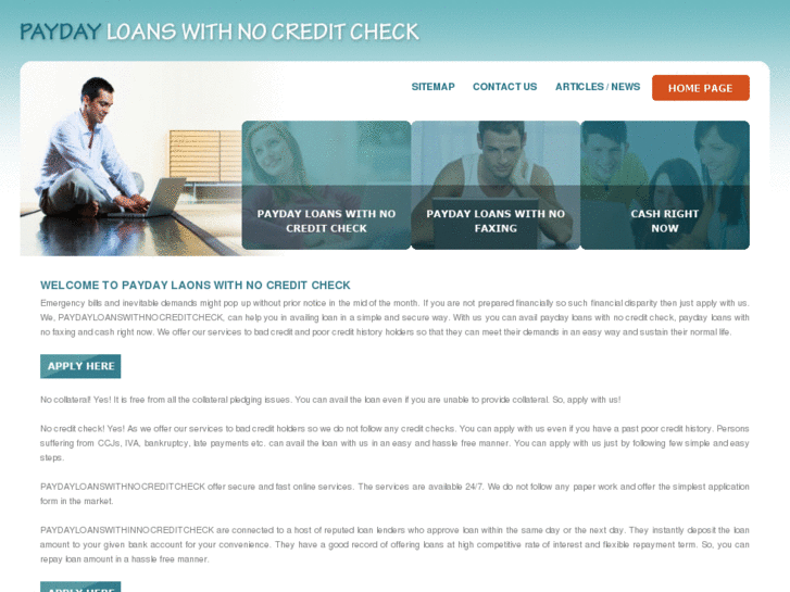 www.paydayloanswithnocreditcheck.net