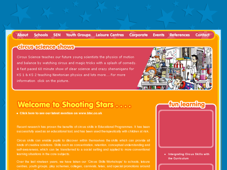 www.shootingstarscircus.com