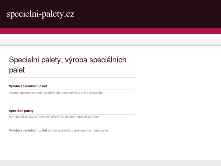 www.specielni-palety.cz