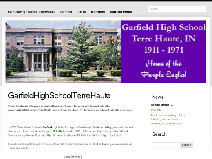 www.garfieldhighschoolterrehaute.com