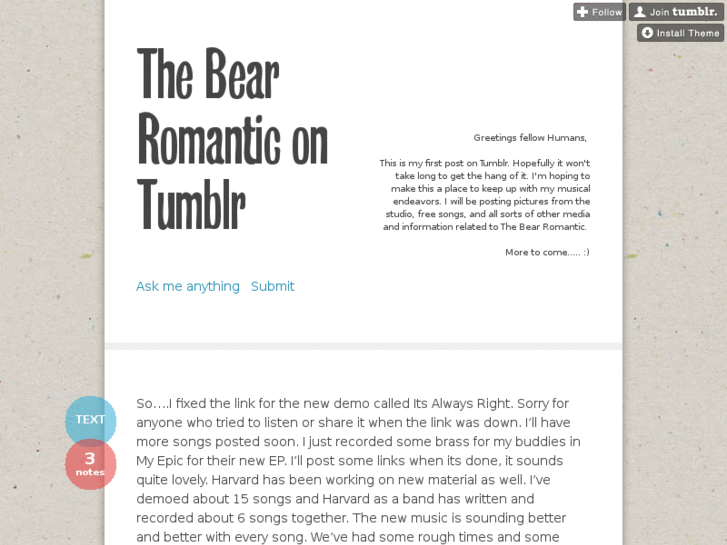 www.thebearromantic.com