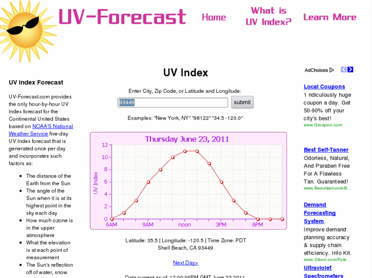 www.uv-forecast.com