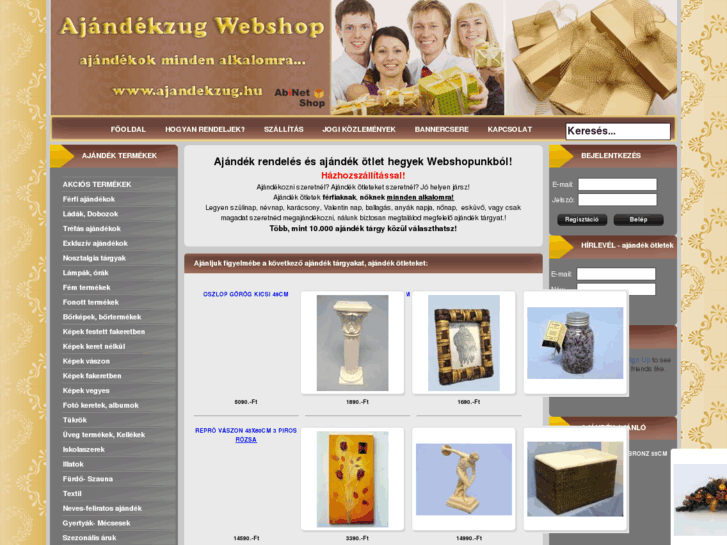 www.ajandekzug.hu