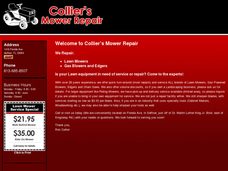 www.colliersmowerrepair.com