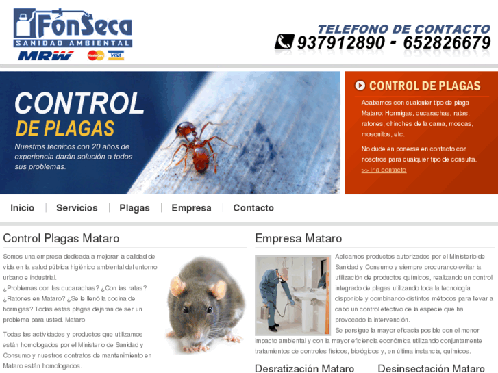 www.controldeplagasmataro.es