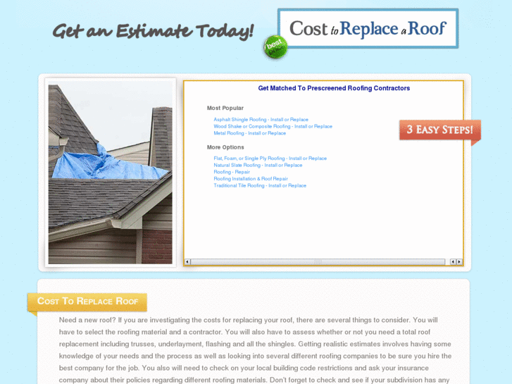 www.costtoreplaceroof.com