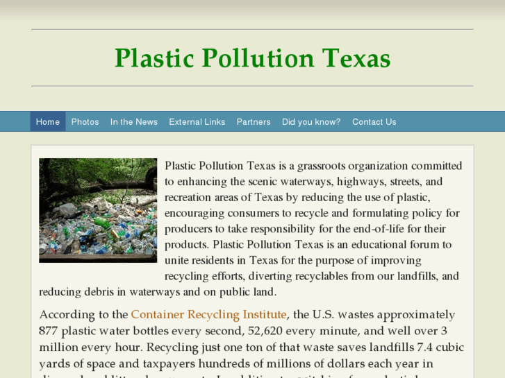 www.plasticpollutiontexas.com