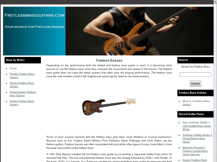 www.fretlessbassguitars.com