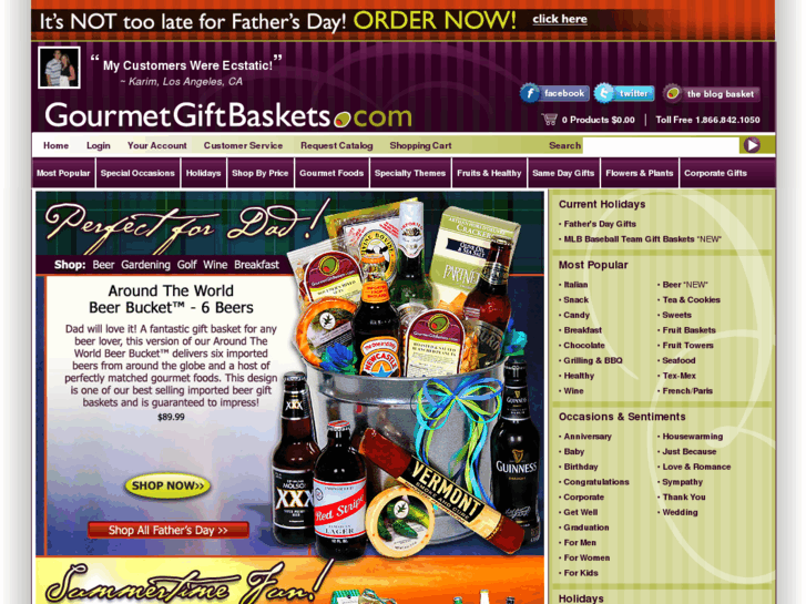 www.gourmentgiftbasket.com