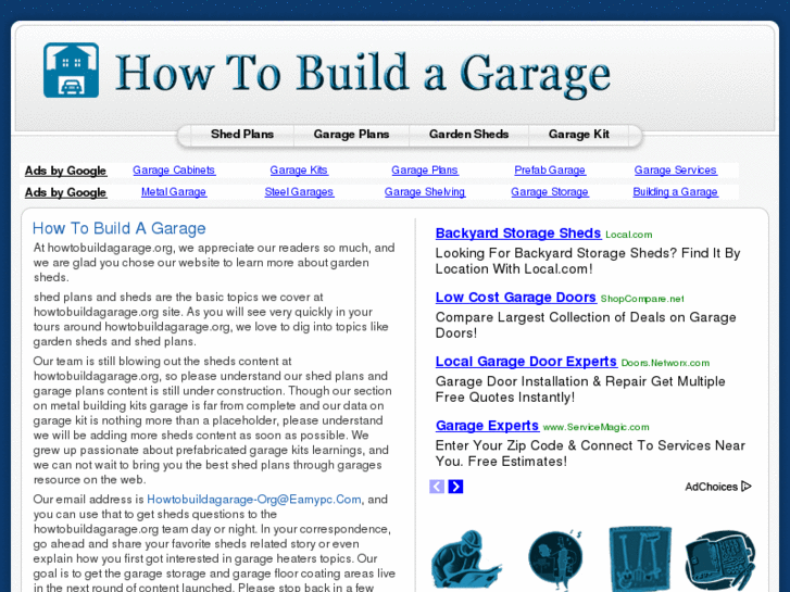 www.howtobuildagarage.org