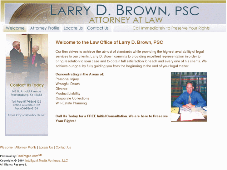 www.larrybrownlawoffice.com