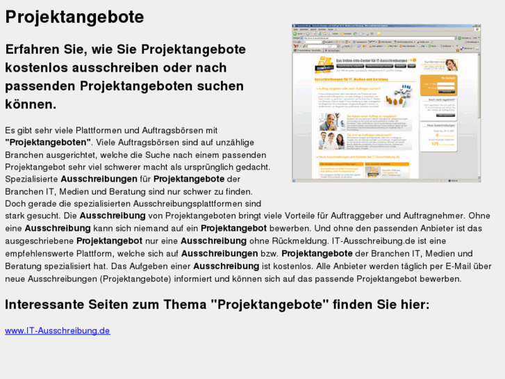 www.projektboerse.biz