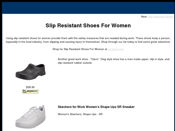 www.slipresistantshoesforwomen.com