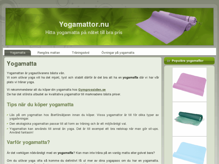 www.yogamattor.nu