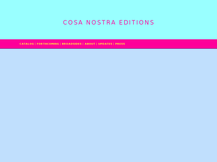 www.cosanostra-editions.com