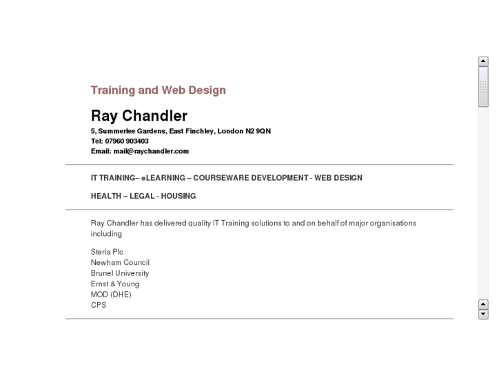 www.raychandler.co.uk