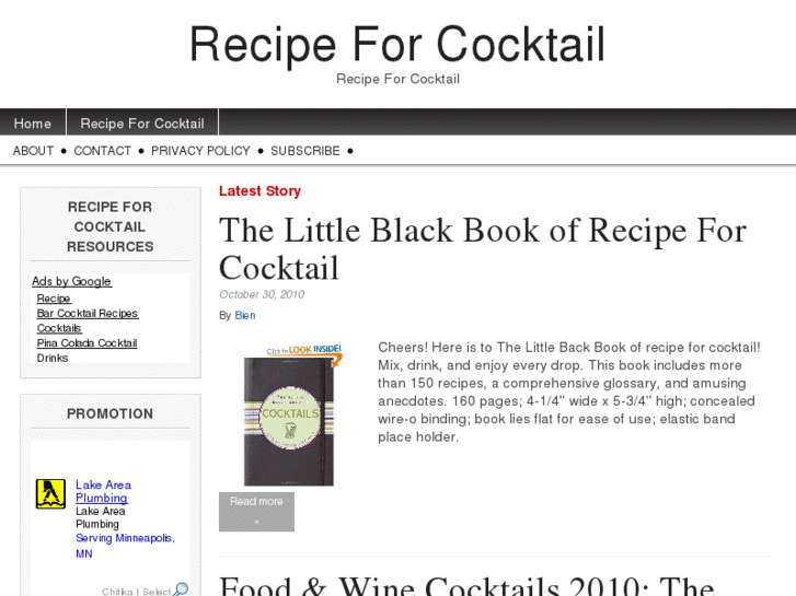 www.recipeforcocktail.com