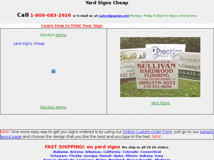 www.yard-sign-cheap.com