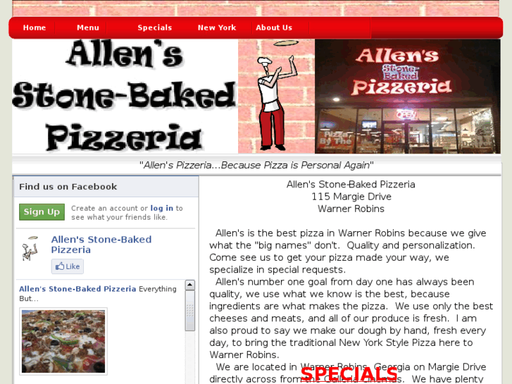 www.allenspizzeria.net