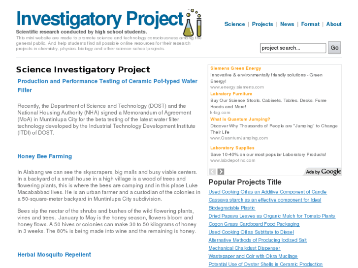 www.investigatoryprojectexample.com