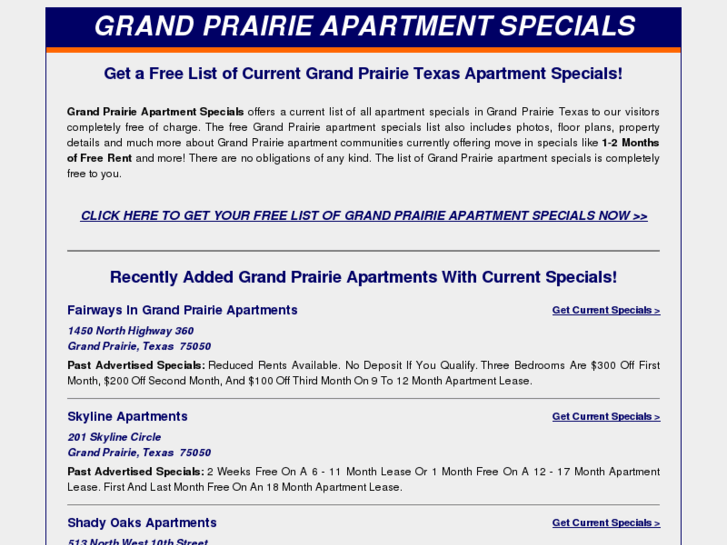 www.grand-prairie-apartment-specials.info