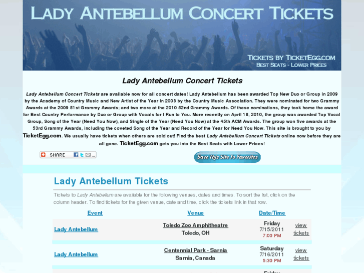 www.ladyantebellumconcerttickets.net