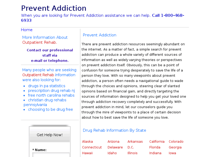 www.preventaddiction.net