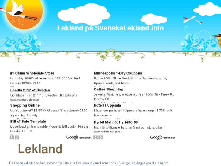 www.svenskalekland.info