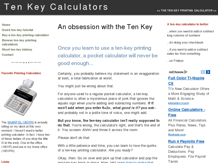 www.tenkeycalculators.com