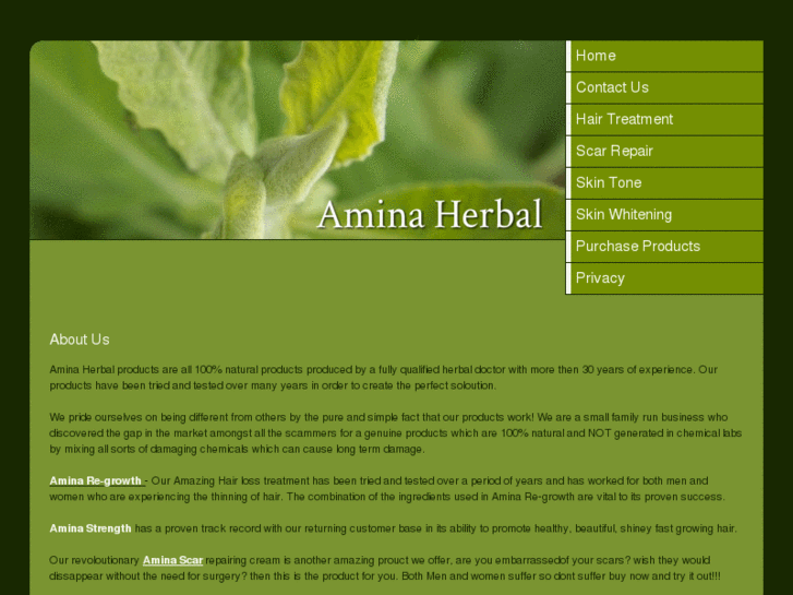 www.aminaherbal.com