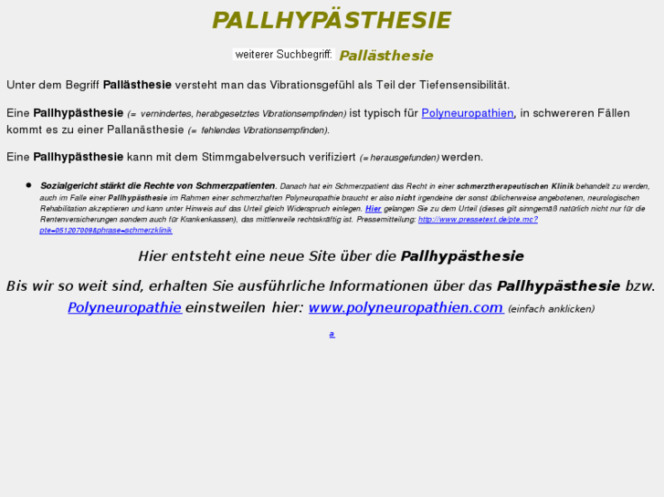 www.pallhypaesthesie.de