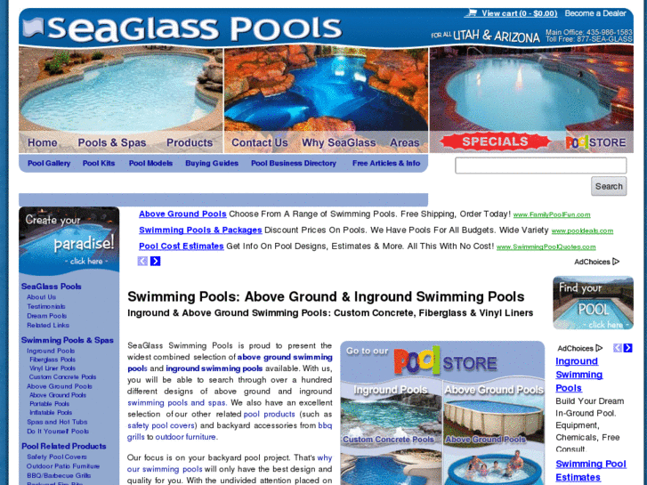 www.seaglasspools.com