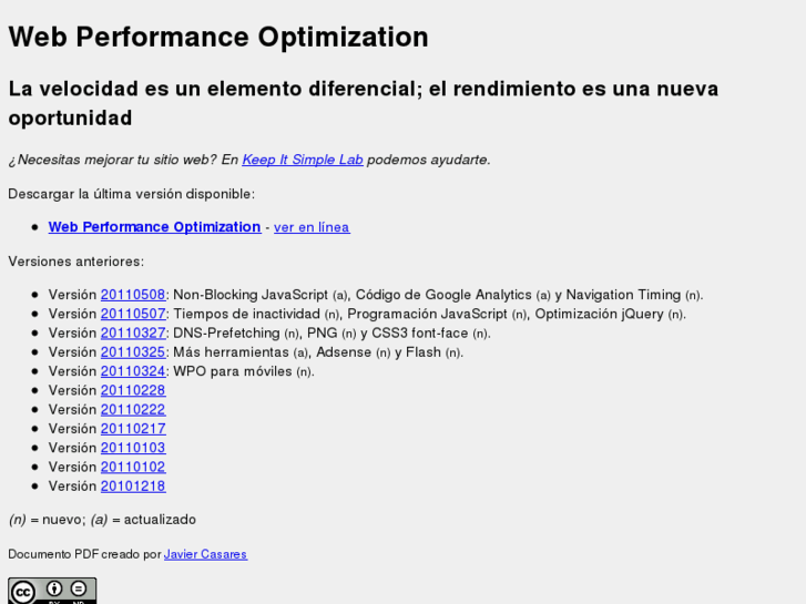 www.webperformanceoptimization.es