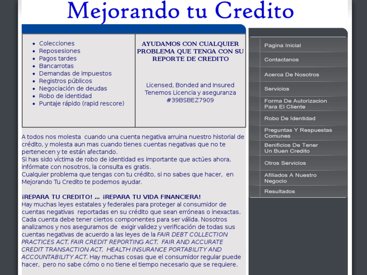 www.mejorandotucredito.com