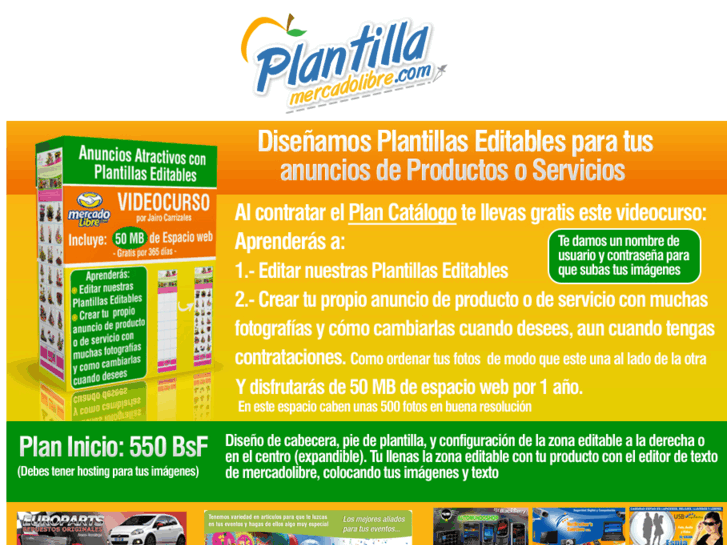 www.plantillamercadolibre.com