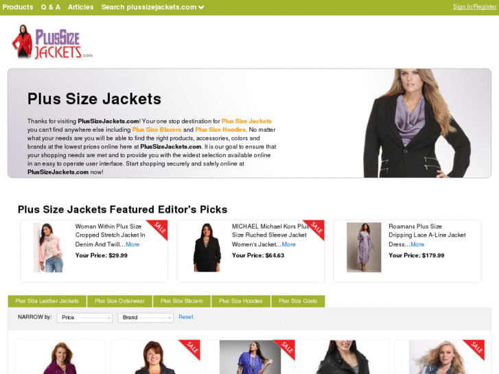 www.plussizejackets.com