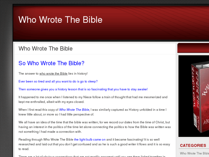 www.whowrotethebible.net