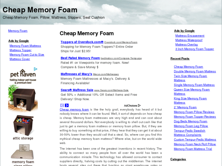 www.cheapmemoryfoam.org