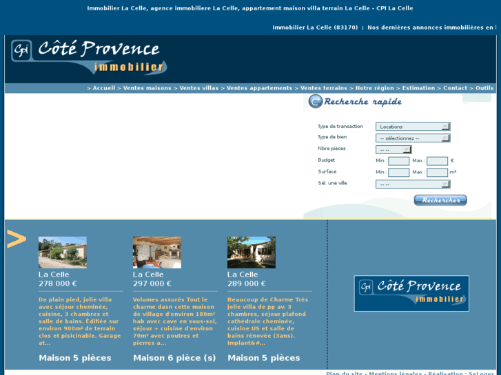 www.immobilierlacelle.com